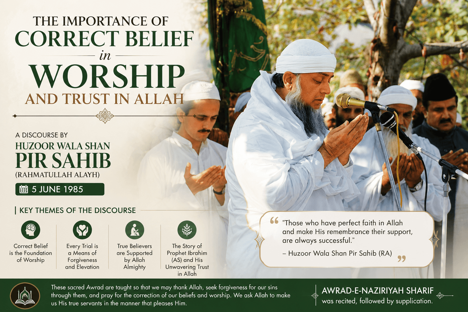 The Importance of Correct Belief in Worship and Trust in Allah